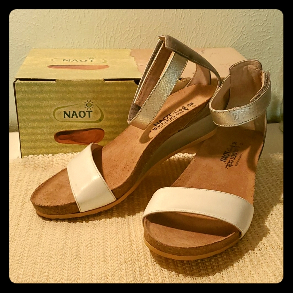 NAOT genuine leather high heel sandals